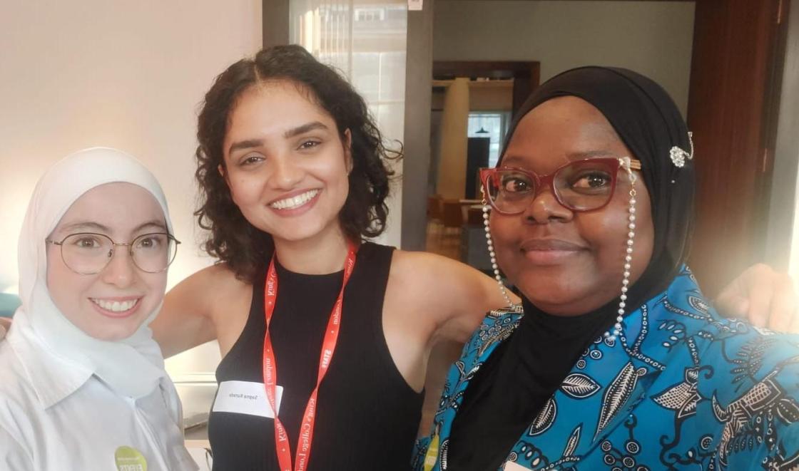 Sapna and colleagues at the Leadership Academy celebration event