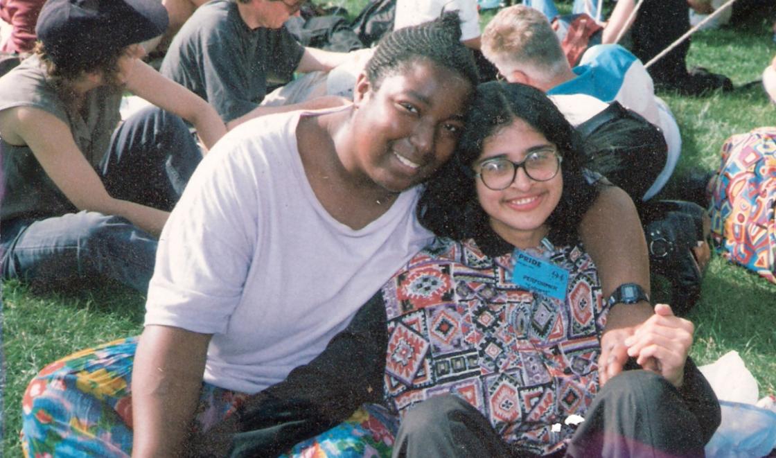 Savi (with partner Vijayatara), when performer at LGBTQ+ Pride