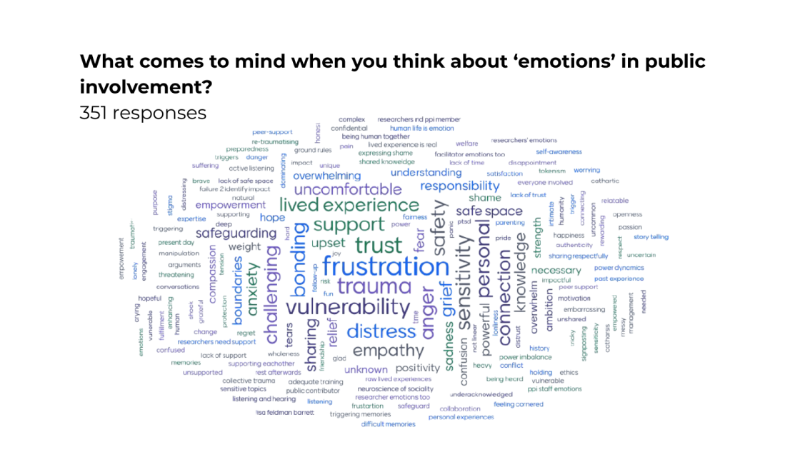 What comes to mind when you think about 'emotions' in public involvement?