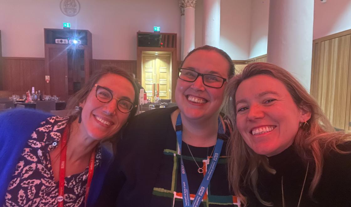 Kaat de Backer, Abigail Easter and Vita Moltedo at the awards